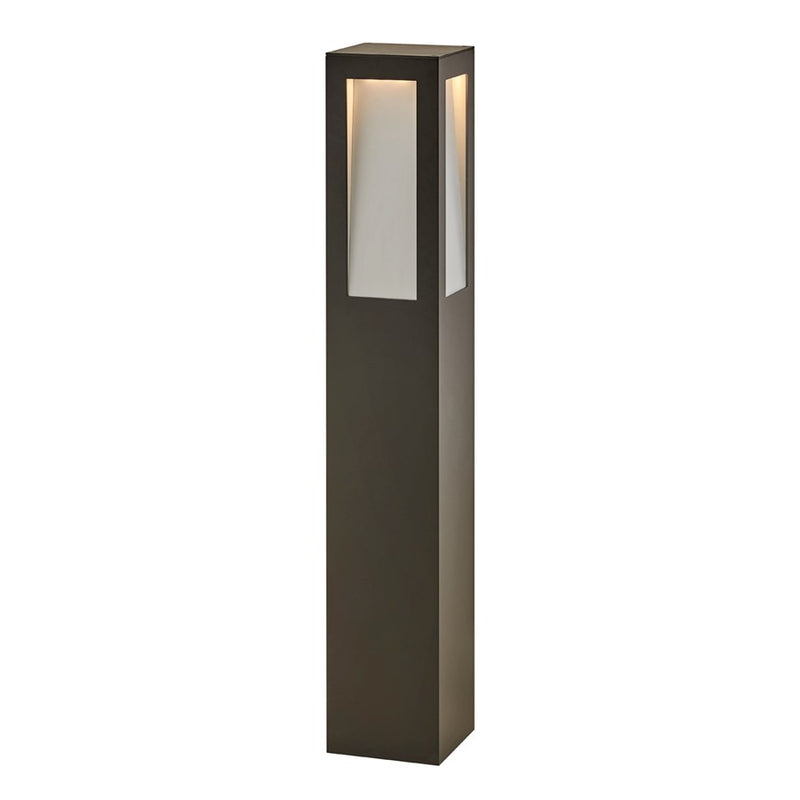 Hinkley Taper 36in LED Bollard | Modern Titanium Aluminum | Outdoor Path & Walkway Light | 2800 Lumens 3000K | Model 15288TT