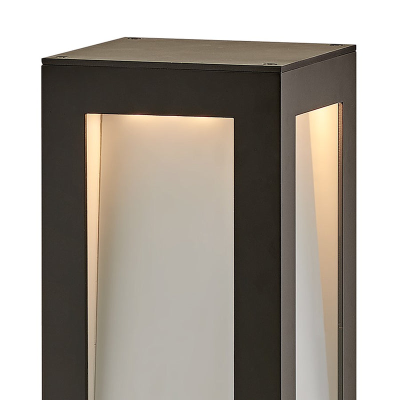 Hinkley Taper 36in LED Bollard | Modern Titanium Aluminum | Outdoor Path & Walkway Light | 2800 Lumens 3000K | Model 15288TT