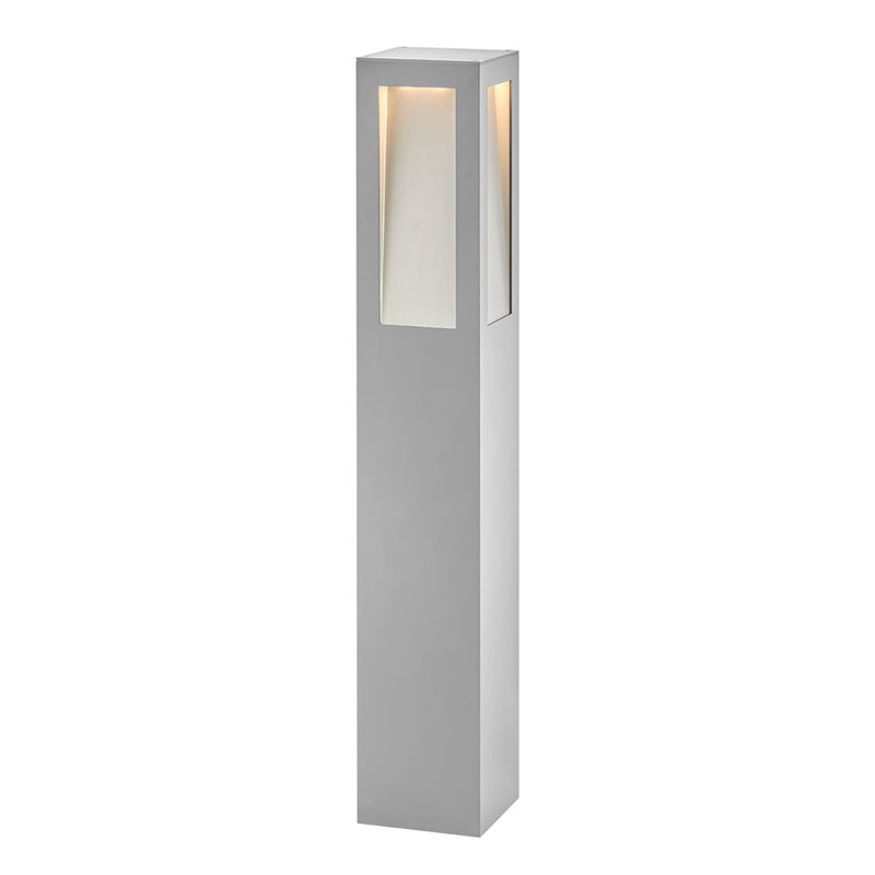 Hinkley Taper 36in LED Bollard | Modern Titanium Aluminum | Outdoor Path & Walkway Light | 2800 Lumens 3000K | Model 15288TT
