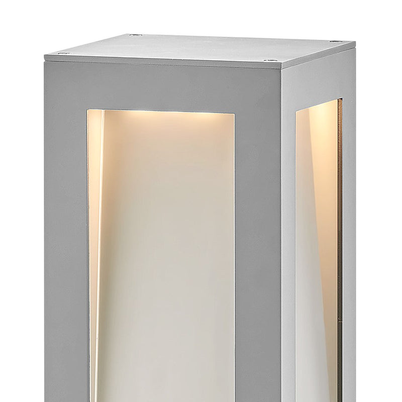 Hinkley Taper 36in LED Bollard | Modern Titanium Aluminum | Outdoor Path & Walkway Light | 2800 Lumens 3000K | Model 15288TT