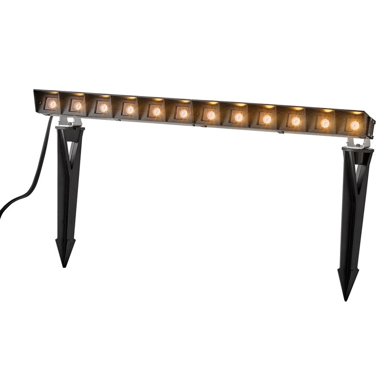Hinkley Vestra 20in 12W LED Spot Light | Antique Brushed Aluminum and Clear Tempered Glass | Outdoor Wall Wash & Landscape Accent | 20 x | Model 15305AL