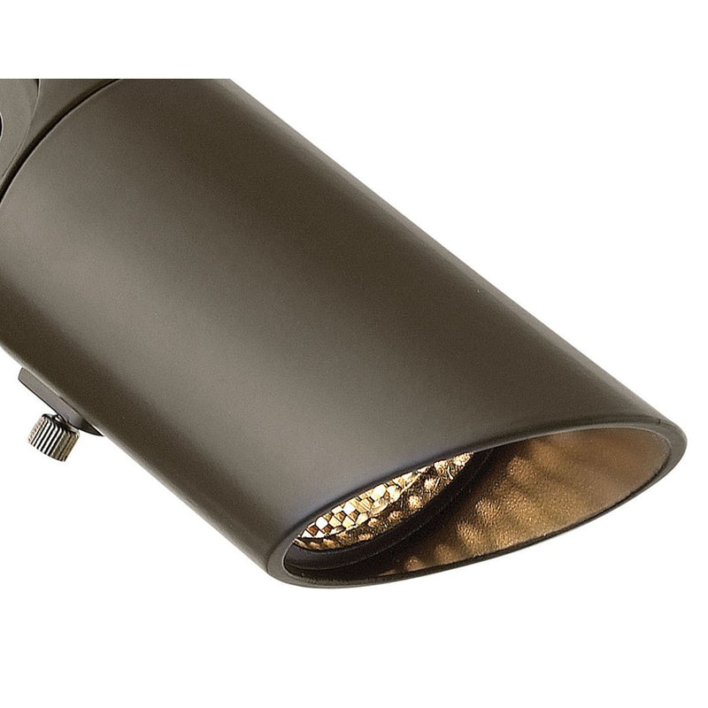 Hinkley Accent Spot 1-Light Landscape Downlight | Bronze Cast Aluminum with Clear Lens | Garden & Pathway Accent Lighting | 2.5 x 5.75 x | Model 1536BZDN