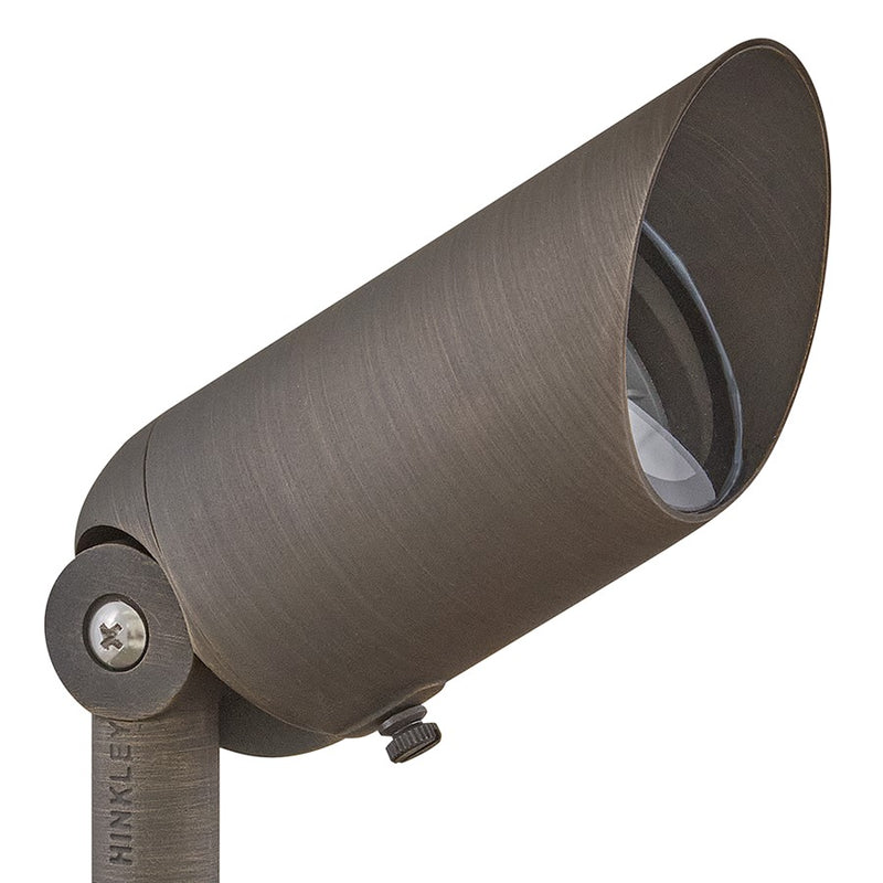 Hinkley Hardy Island 1-Light Landscape Spot Light | Matte Bronze Cast Brass and Clear Lens | Garden & Pathway Accent | 340 Lumens 2700K | Model 1536MZ-LL