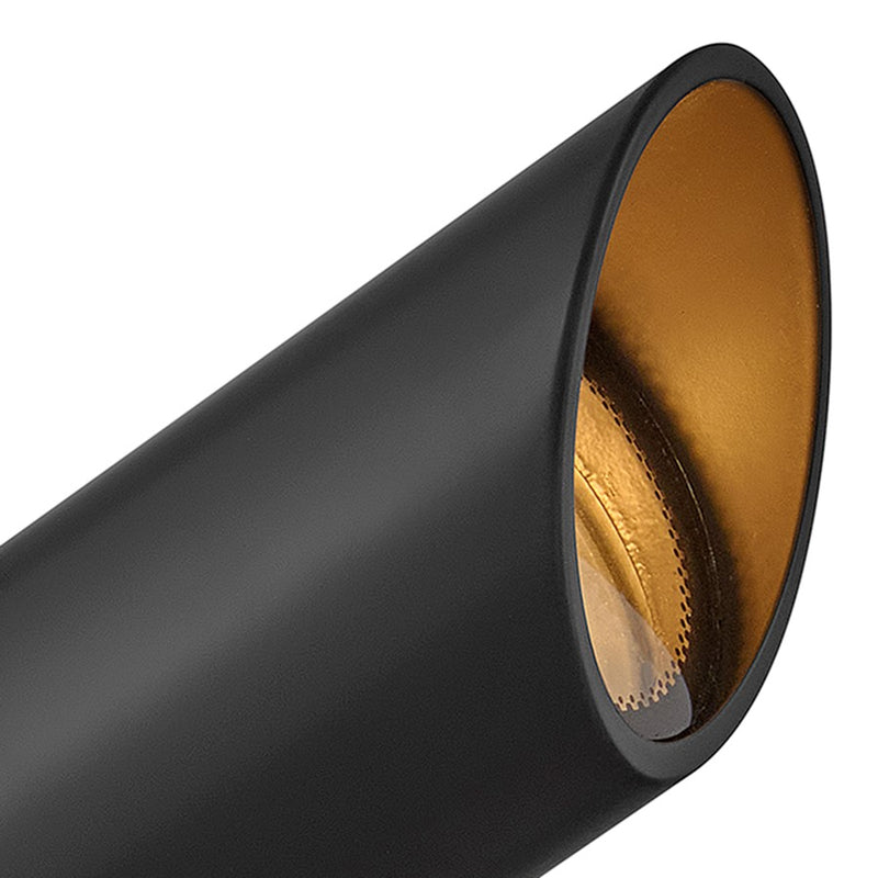 Hinkley Accent Spot 1-Light LED Spot Light | Satin Black Cast Aluminum Clear Lens | Landscape & Accent Lighting | 340 Lumens 2700K | Model 1536SK-LL