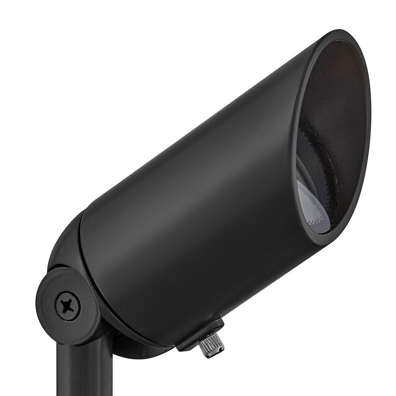 Hinkley Accent Spot 1-Light LED Spot Light | Satin Black Cast Aluminum Clear Lens | Landscape & Accent Lighting | 340 Lumens 2700K | Model 1536SK-LL
