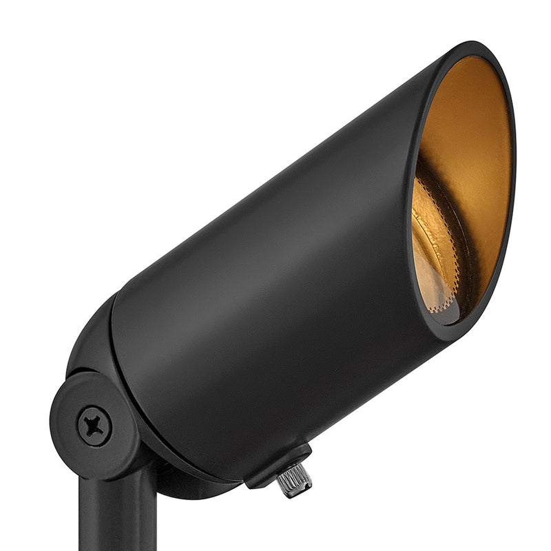 Hinkley Lumacore 3.25in Landscape Spot Light | Traditional Satin Black Aluminum and Clear Lens | Outdoor Accent & Pathway Lighting | Model 1536SK-LMA30K