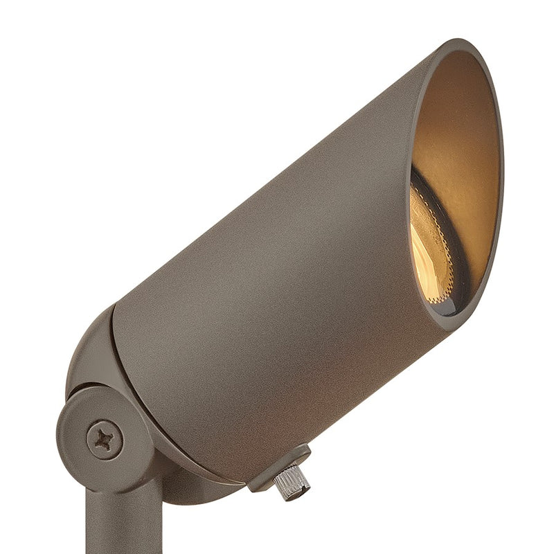 Hinkley Lighting 1536TXB 1-Light MR16 Spot Light | Traditional Textured Brown Cast Aluminum with Clear Lens | Outdoor Landscape & Pathway | Model 1536TXB