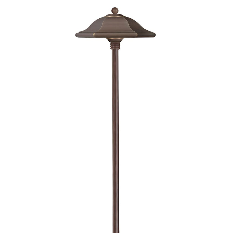 Hinkley Monticello 14in Path Light | Traditional Copper Bronze Solid Brass | Walkway & Garden Landscape Lighting | 150 Lumens, 2700K | Model 1540CB-LL