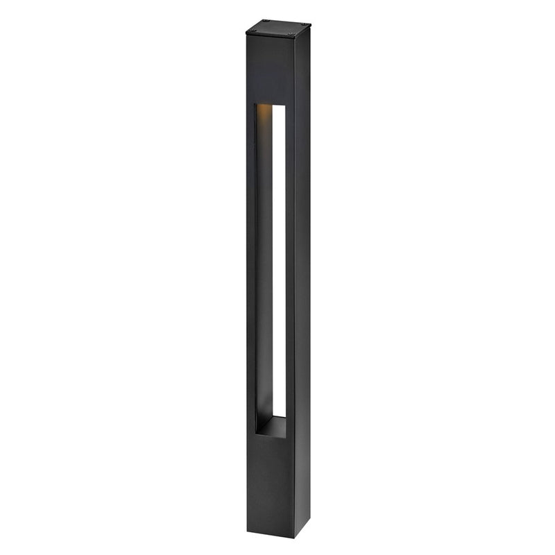 Hinkley Lighting Atlantis 1 Light 2" Bollard, Satin Black/Etched