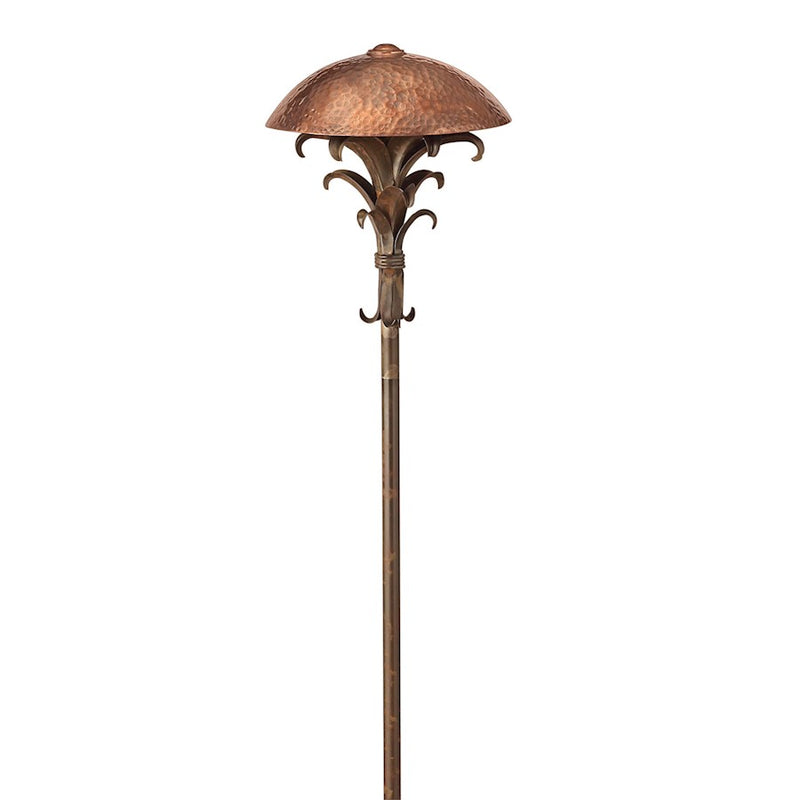 Hinkley Palm 8in Path Light | Traditional Sienna Bronze Solid Brass | Landscape Walkway & Garden Accent | 150 Lumens 2700K 1.5W LED | Model 1552SZ-LL