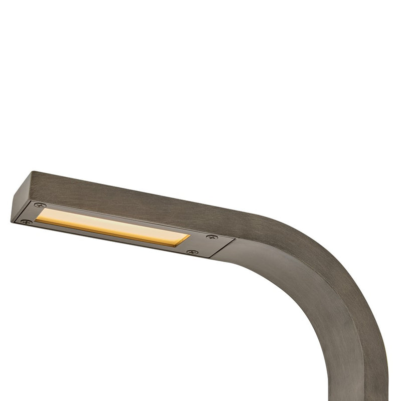 Hinkley Rift 22in LED Path Light | Modern Burnished Bronze Aluminum and White Polycarbonate | Landscape Walkway & Garden Accent | 170 | Model 15546BU