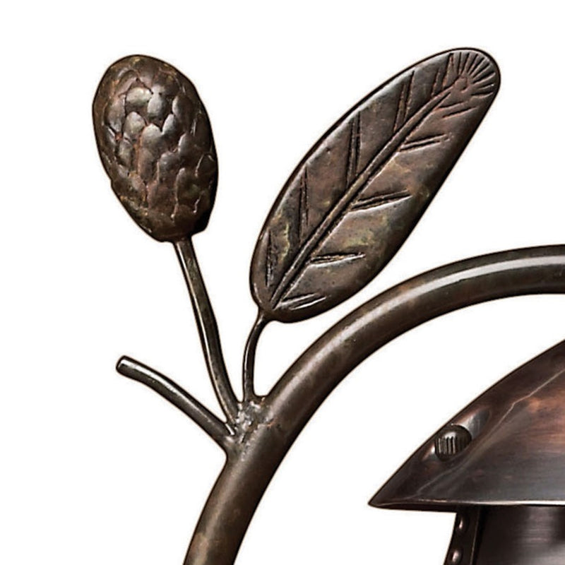 Hinkley Aspen 24in LED Path Light | Sienna Bronze Solid Brass and Honey Art Glass | Walkway & Garden Landscape Light | 10 x 24 x 7 in | Model 1554SZ-LL