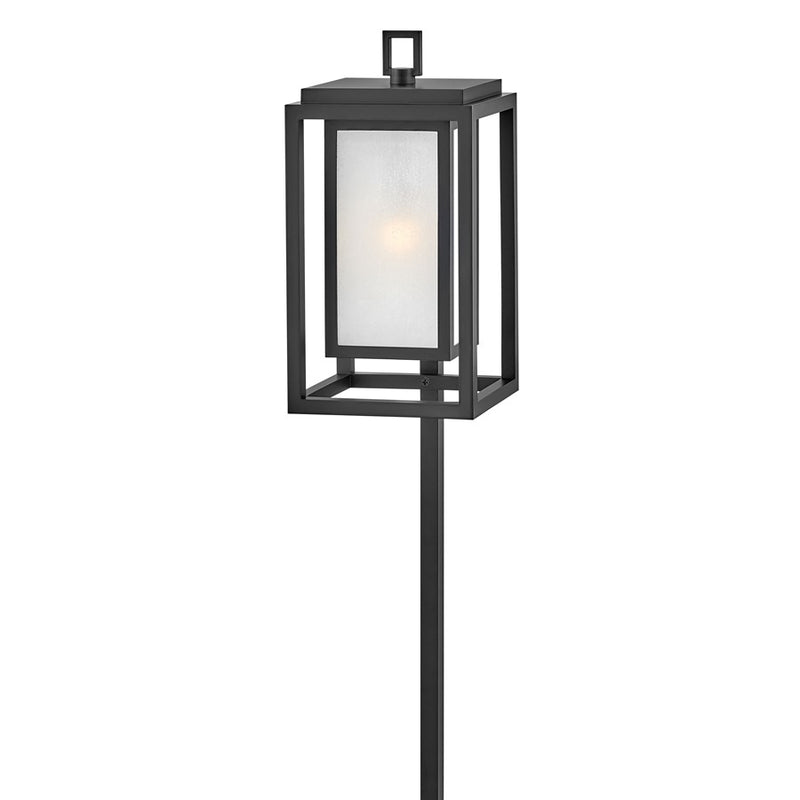 Hinkley Republic 6in 1-Light LED Path Light | Transitional Oil Rubbed Bronze Composite and Etched Glass | Outdoor Pathway & Garden | Model 15558OZ-LL