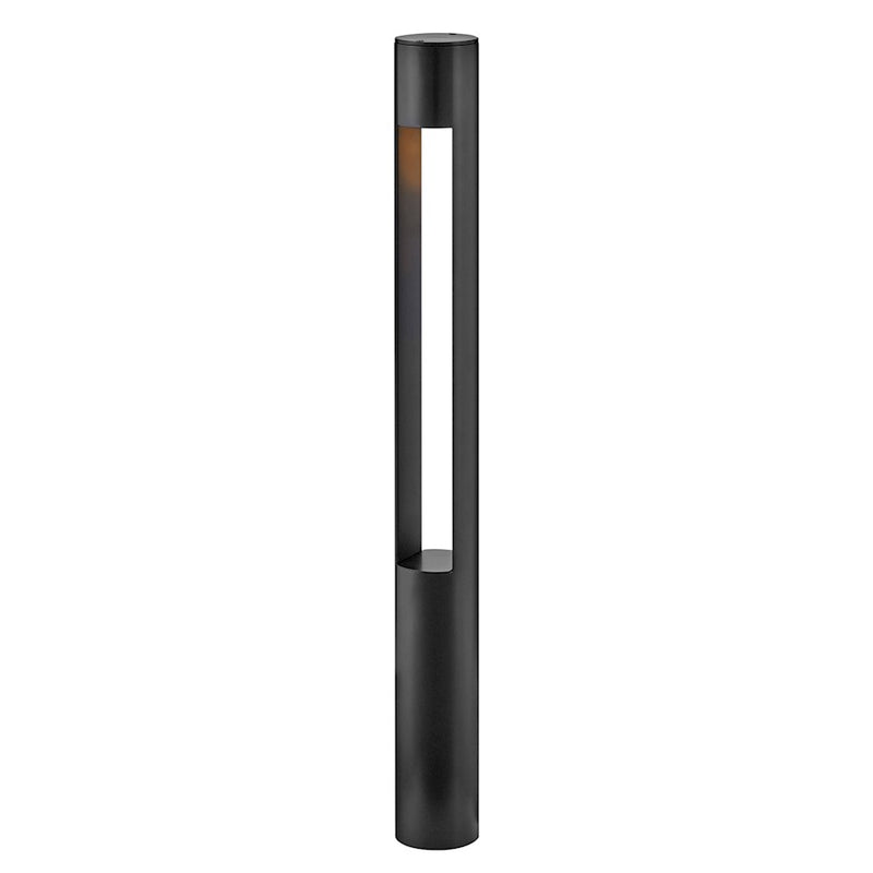 Hinkley Lighting Atlantis 1 Light Large Bollard, Black/Etched
