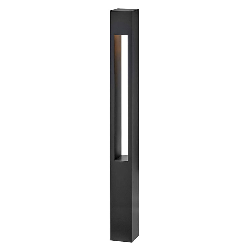 Hinkley Lighting Atlantis 1 Light Large Bollard, Black/Etched