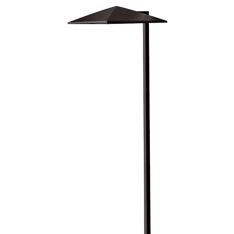 Hinkley Harbor 7in 1-Light Landscape Path Light | Transitional Satin Black Cast Aluminum and Etched Glass | Outdoor Pathway & Garden | Model 1561SK-LL