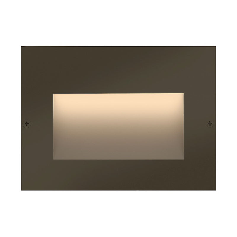 Hinkley Taper 1in 1-Light Step Light | Bronze Cast Aluminum Etched Glass | Outdoor Stair & Patio Landscape | 160 Lumens 2700K 2.2W LED Wet | Model 1563BZ