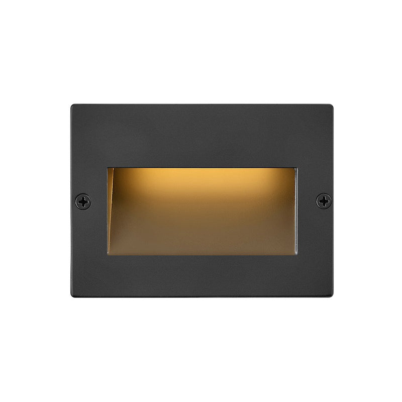 Hinkley Lighting Taper 1 Light Step 12V, Satin Black/Etched