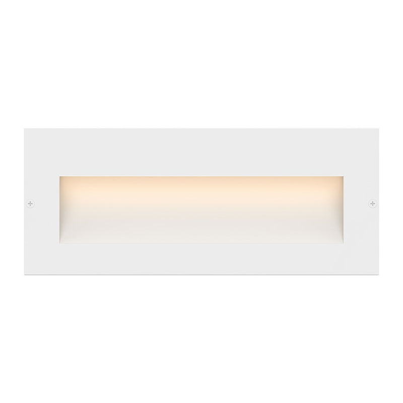 Hinkley Taper 8in 1-Light LED Deck and Patio Light | Outdoor Cast Aluminum Satin White Etched Glass | Step & Stair Lighting | 8 x 3.25 x 1 | Model 1565SW