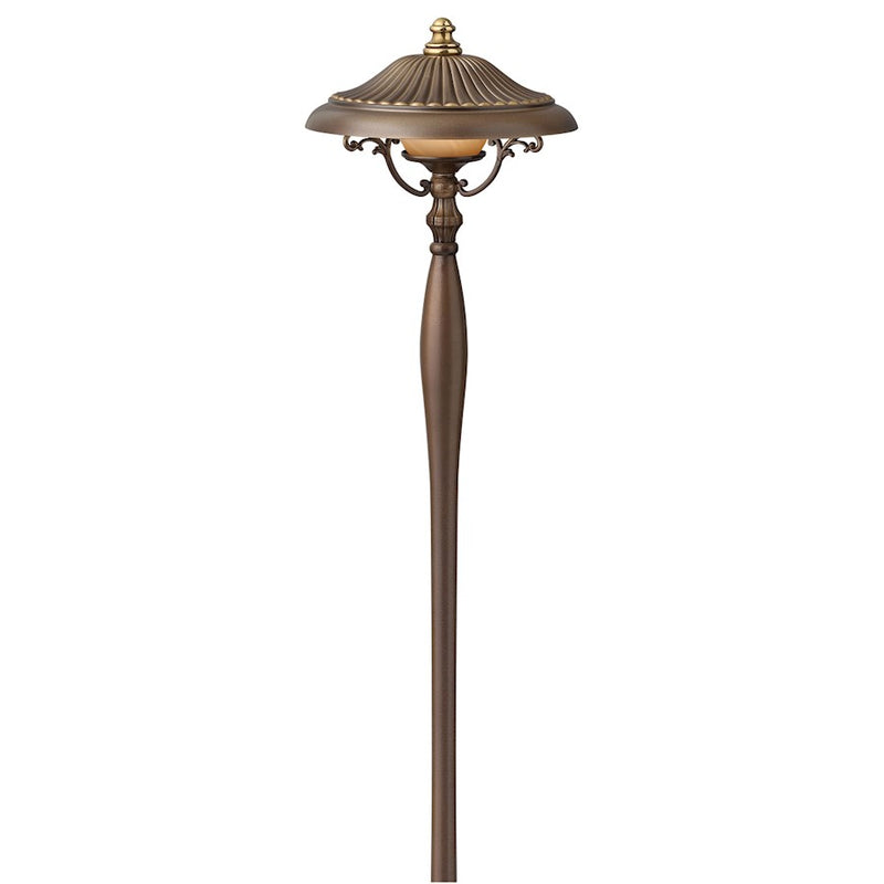 Hinkley Mirabella 16in Path Light | Traditional Royal Bronze Solid Brass | Walkway & Garden Landscape Lighting | 150 Lumens 2700K 1.5W | Model 1567RY-LL