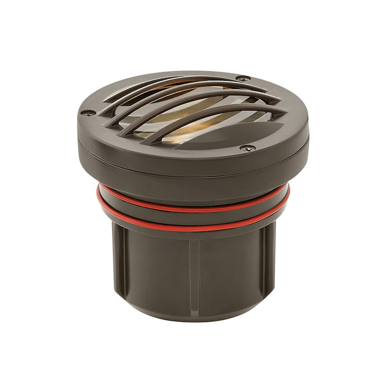 Hinkley Lumacore 4in 1-Light LED Landscape Well Light | Transitional Bronze Aluminum and Clear Lens | Walkway & Driveway Accent | Model 15702BZ-LMA27K