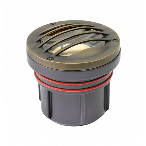 Hinkley Grill Top 1-Light Well Light | Matte Bronze Cast Brass Landscape Accent | Garden & Pathway Uplighting | 4.5 x 4.25 in, 8W | Model 15705MZ-8W27K