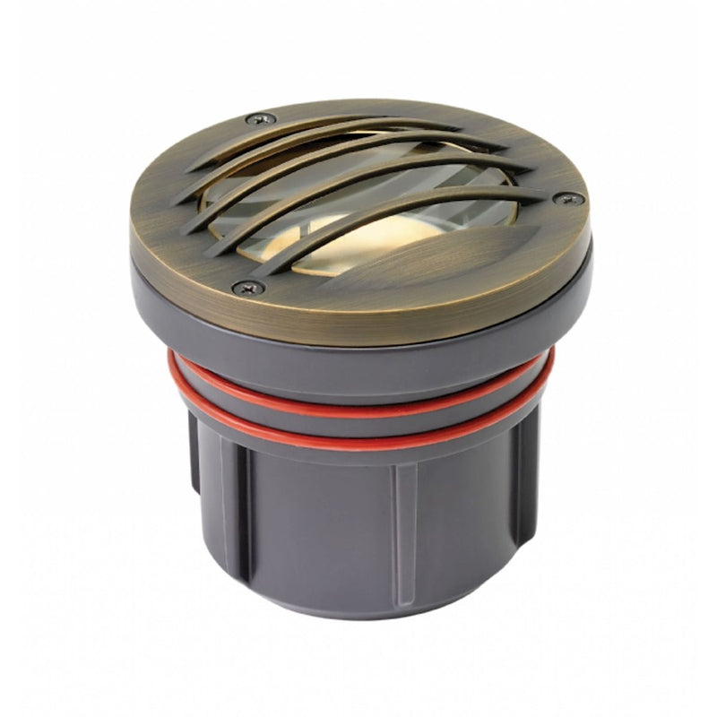 Hinkley Grill Top 1-Light Well Light | Matte Bronze Cast Brass with Clear Lens | Landscape & Pathway Accent | 8W LED 3000K 500lm | Model 15705MZ-8W3K