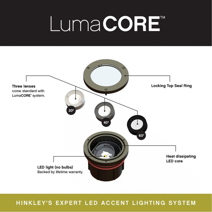 Hinkley Well Landscape Accent/27K/Shielded, Bronze/Clear Lens