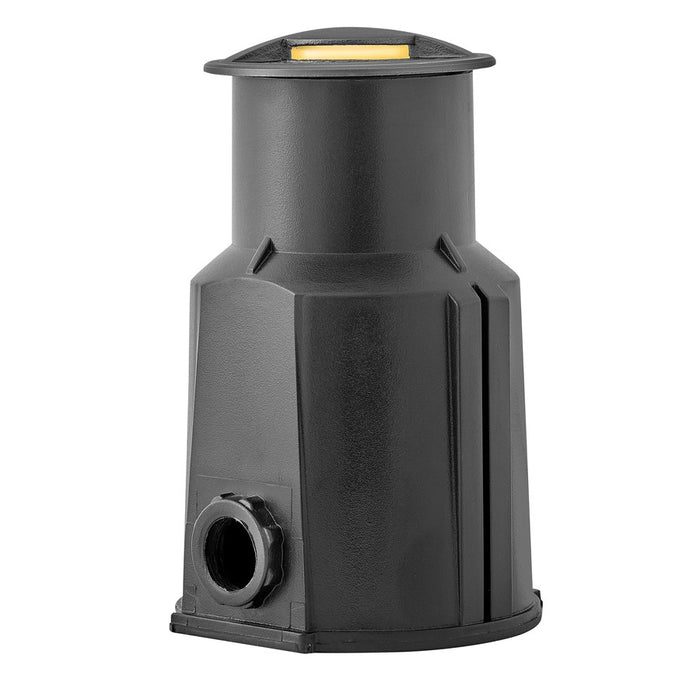 Hinkley Sparta Flare LED 3" Uni-Directional Well Light, Stainless Steel Black/Frost