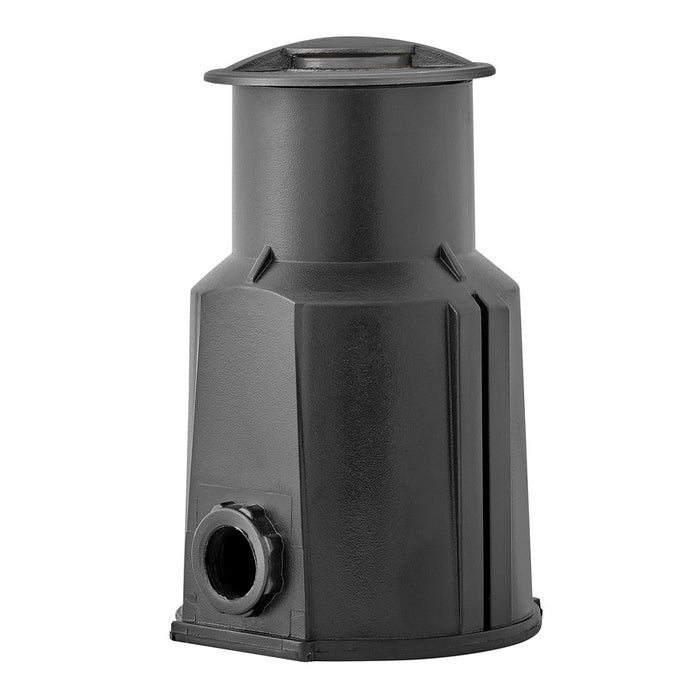 Hinkley Sparta Flare LED 3" Uni-Directional Well Light, Stainless Steel Black/Frost