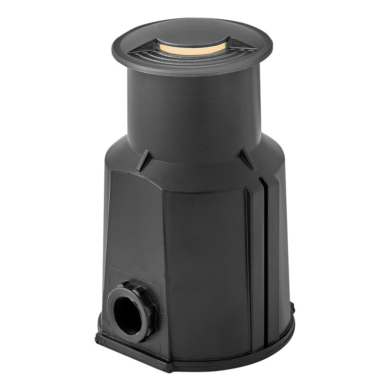Hinkley Sparta Flare LED 3" Uni-Directional Well Light, Stainless Steel Black/Frost