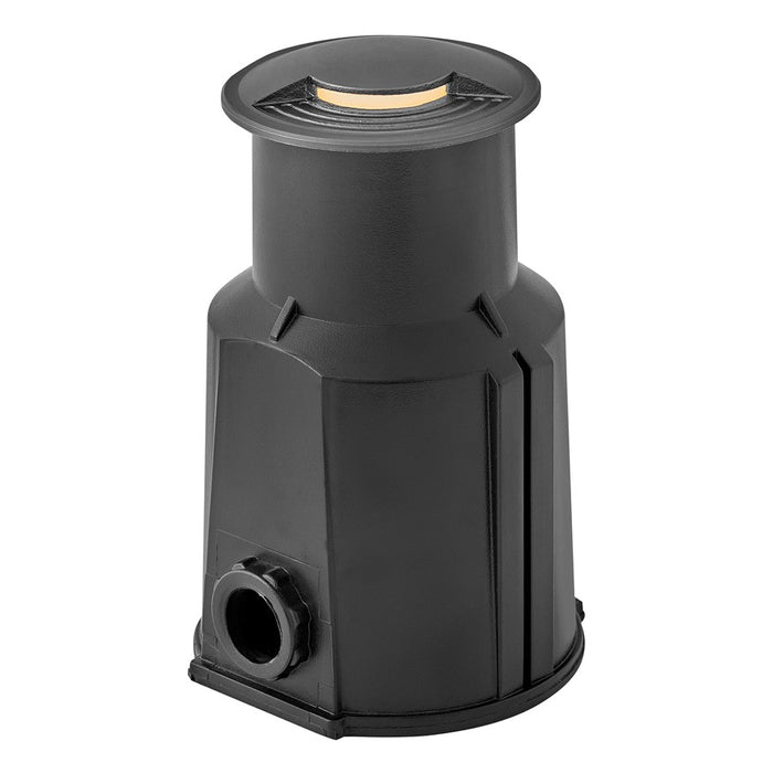 Hinkley Sparta Flare LED 3" Uni-Directional Well Light, Stainless Steel Black/Frost