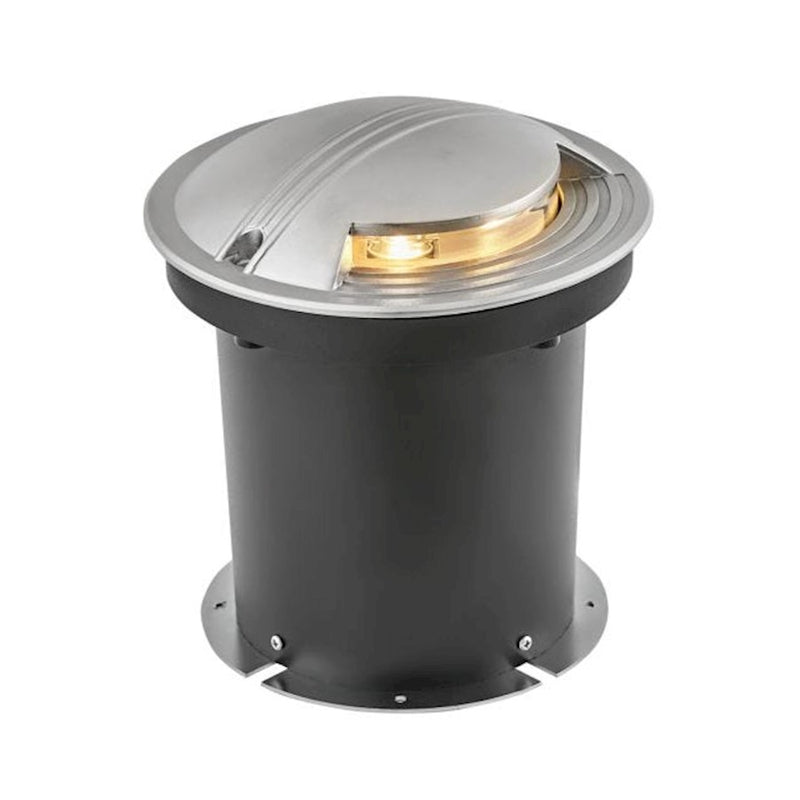 Hinkley Flare 7in Uni-Directional Landscape Well Light | Modern Stainless Steel and Frosted Glass | Outdoor Pathway & Garden Accent | 7.5 | Model 15712SS