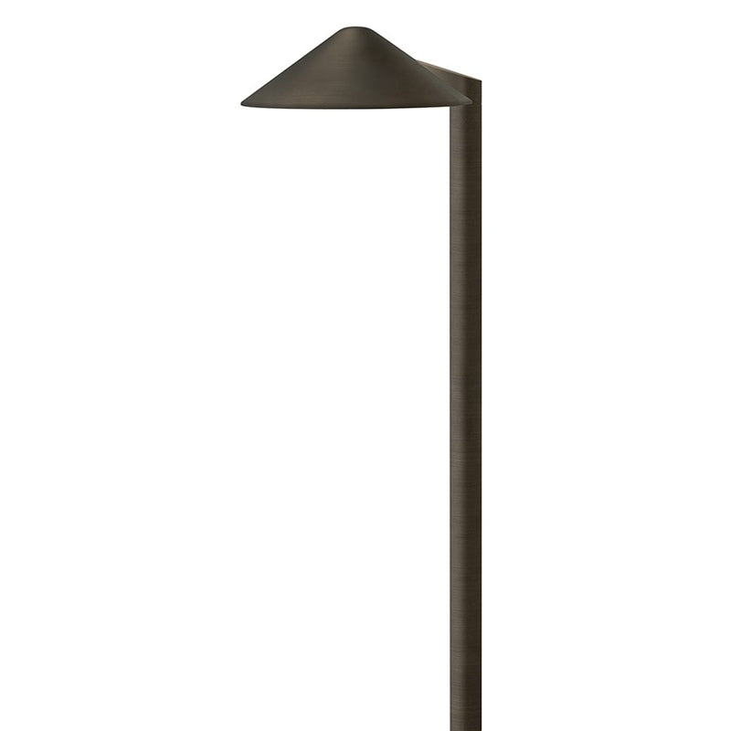 Hinkley Hardy Island 1Lt Path Light, Brass Black/Etched Lens