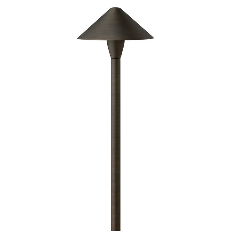 Hinkley Lighting Hardy 1Lt Landscape Path, Brass Satin Black/Clear