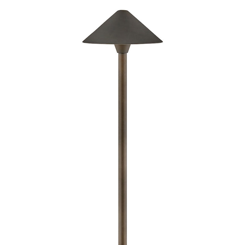 Hinkley Springfield 8in 1-Light Path Light | Oil Rubbed Bronze Aluminum and Clear Glass | Landscape Pathway & Garden Accent | 8 x 8 x | Model 16019OZ-LL