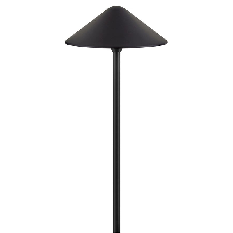 Hinkley Springfield 12in 1-Light Landscape Path Light | Industrial Black Aluminum and Clear Glass | Outdoor Pathway & Garden Accent | Model 16024BK-LL