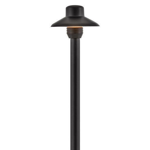 Hinkley Hardy Island 1Lt 15" LED Path Light, Brass Black/Frost Acrylic