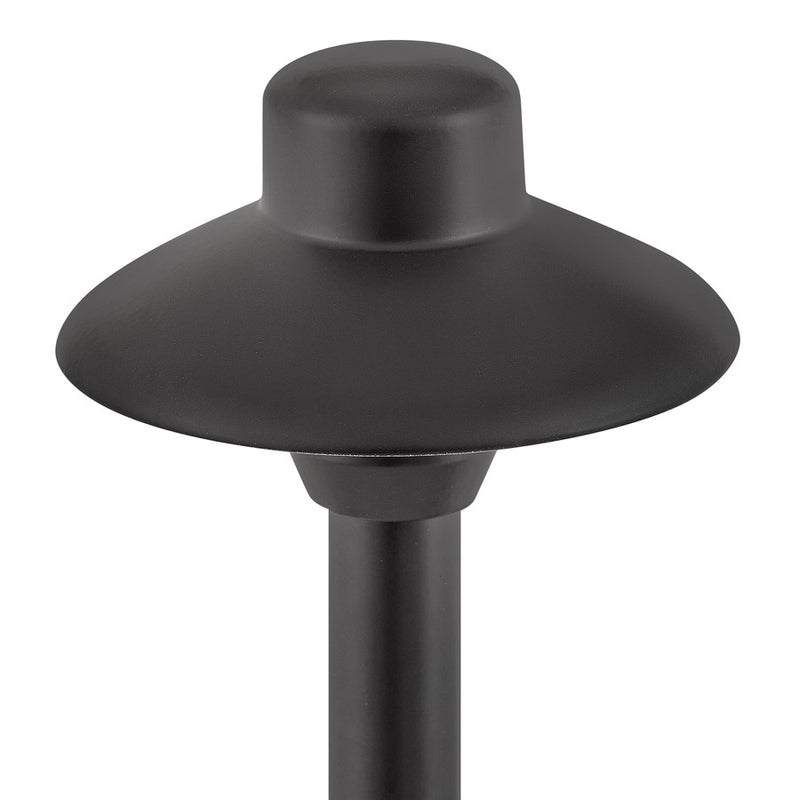 Hinkley Hardy Island 15in 1-Light LED Path Light | Traditional Brass Satin Black and Frosted Acrylic | Outdoor Walkway & Garden | 4.5 | Model 16050BSK-LL