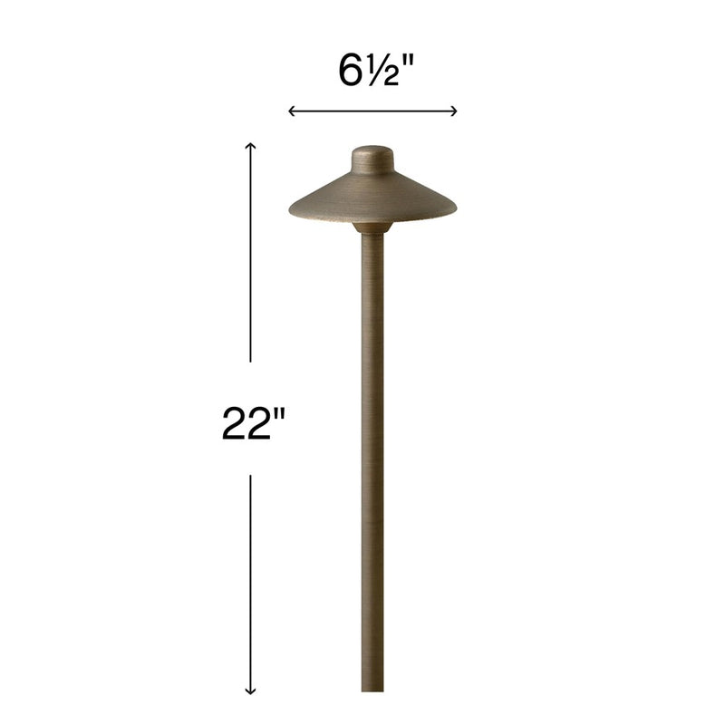 Hinkley Lighting Hardy 1 Light Path, Bronze/Frosted