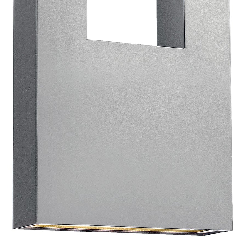 Hinkley Atlantis 36in 3-Light Outdoor Wall Sconce | Modern Bronze Aluminum and Etched Lens | Covered Patio & Entryway | 4 x 12 x 36 in | Model 1639BZ-LL