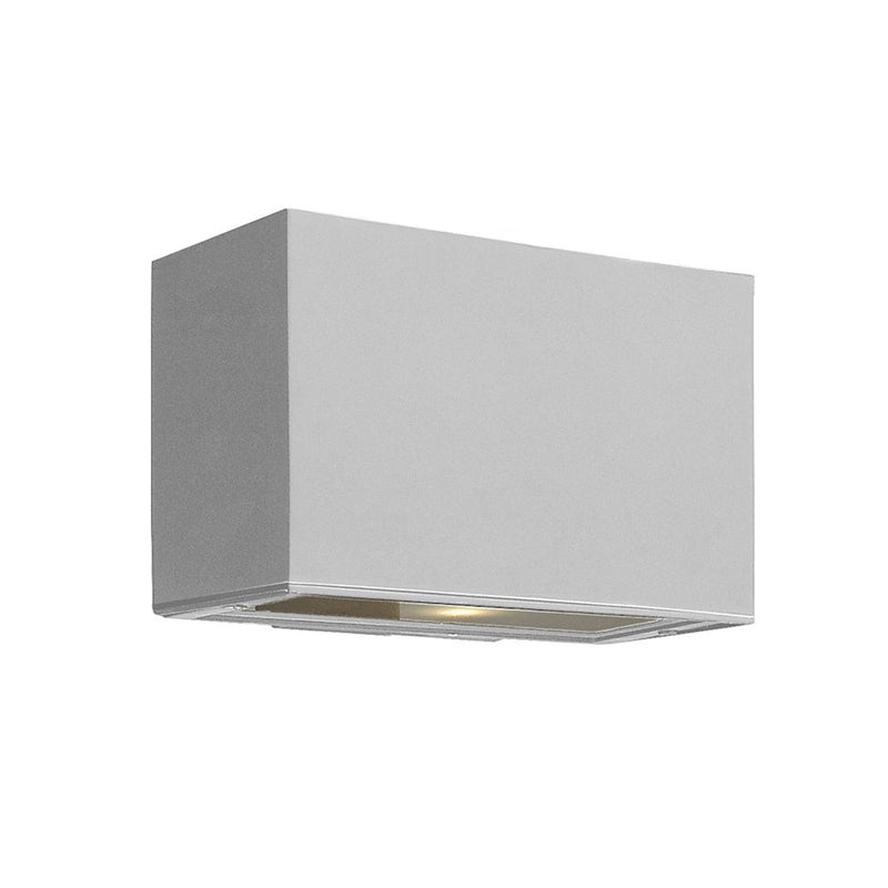 Hinkley Atlantis 6in 1-Light Outdoor Wall Sconce | Modern Satin Black Extruded Aluminum and Etched Lens | Covered Patios & Entryways | 4 | Model 1645SK-LL