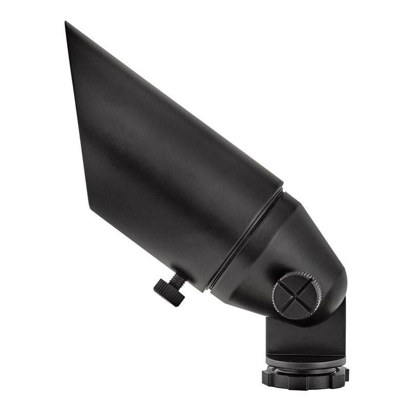 Hinkley Hardy Island 2in 1-Light Spot Light | Traditional Brass Satin Black Brass and Clear Lens | Landscape Accent & Pathway | 1.75 x | Model 16501BSK