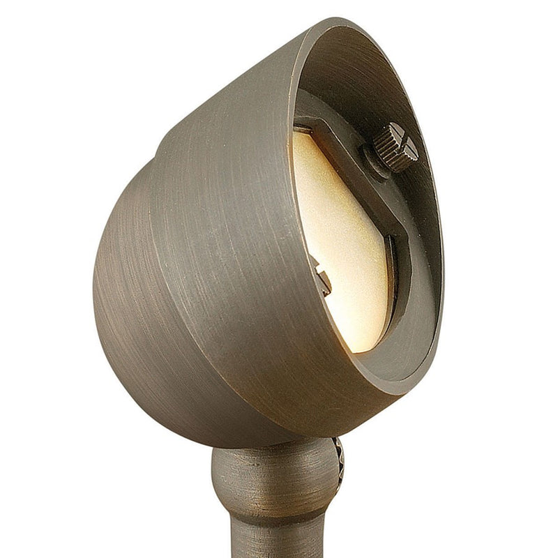 Hinkley Hardy Island 4in 1-Light Landscape Spot Light | Industrial Matte Bronze Cast Brass | Outdoor Accent & Pathway | 4 x 3 x 5 in | Model 16571MZ-LL