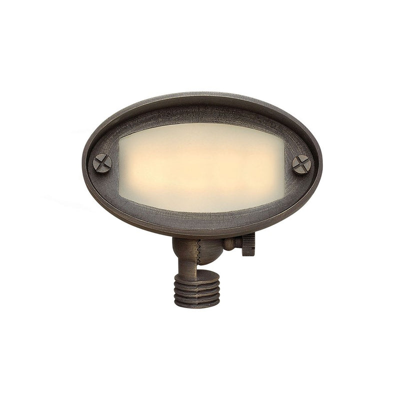 Hinkley Hardy Island 4in 1-Light Landscape Spot Light | Industrial Matte Bronze Cast Brass | Outdoor Accent & Pathway | 4 x 3 x 5 in | Model 16571MZ-LL