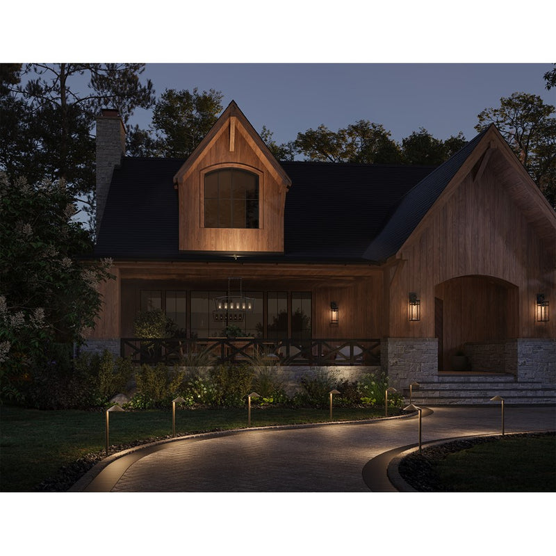 Hinkley Hardy Island 4in 1-Light Landscape Spot Light | Industrial Matte Bronze Cast Brass | Outdoor Accent & Pathway | 4 x 3 x 5 in | Model 16571MZ-LL