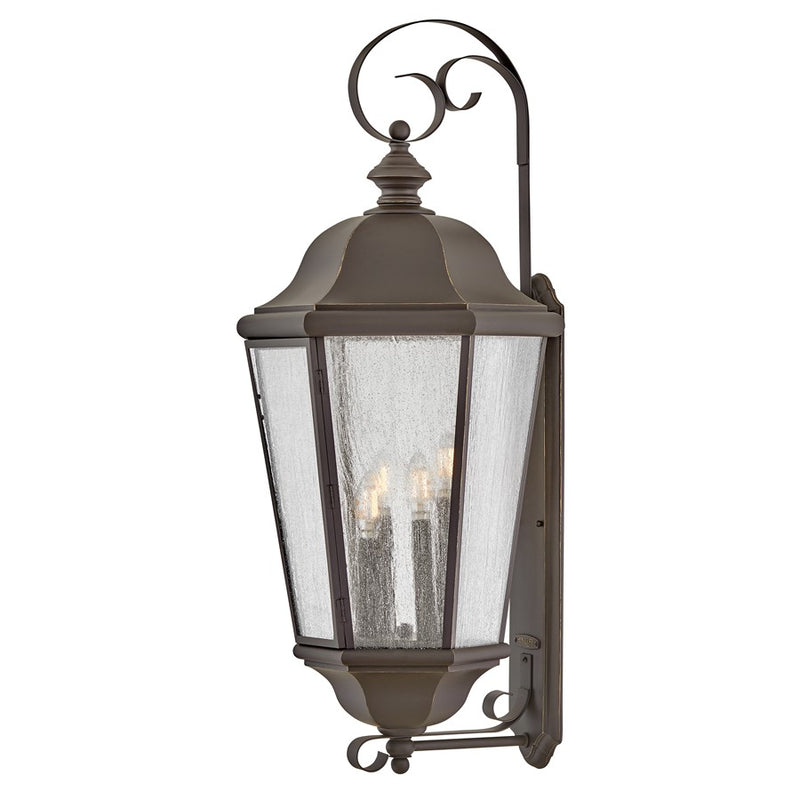 Hinkley Lighting Edgewater 4Lt Outdoor Wall Mount, Bronze/Clear Seedy