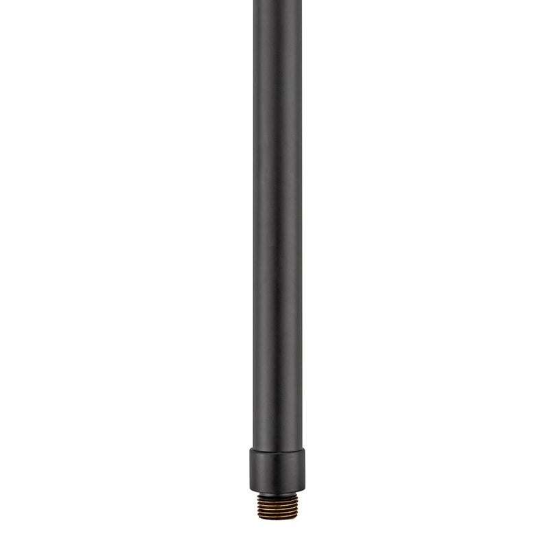 Hinkley Hardy Island 18in Stem Mount Flush Mount | Traditional Brass Satin Black Brass | Outdoor Landscape & Garden Accent | 1 x 1 x 18 in | Model 16918BSK