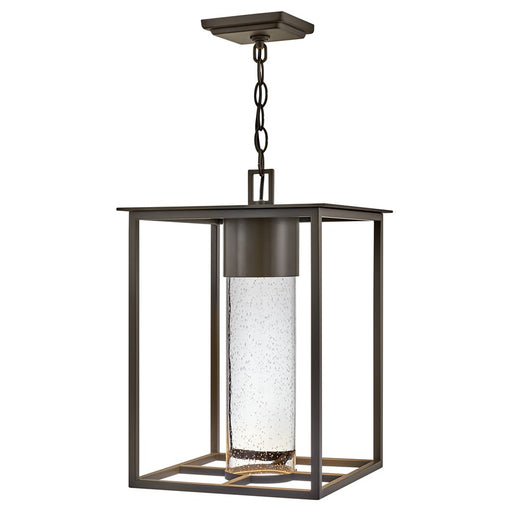Hinkley Lighting Coen 1Lt Outdoor Hanging, Bronze/Clear Seedy - 17022OZ-LL