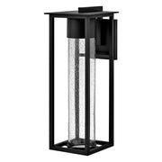 Hinkley Lighting Coen 1Lt Outdoor 22" Wall Mount, Black/Clear Seedy - 17025BK-LL